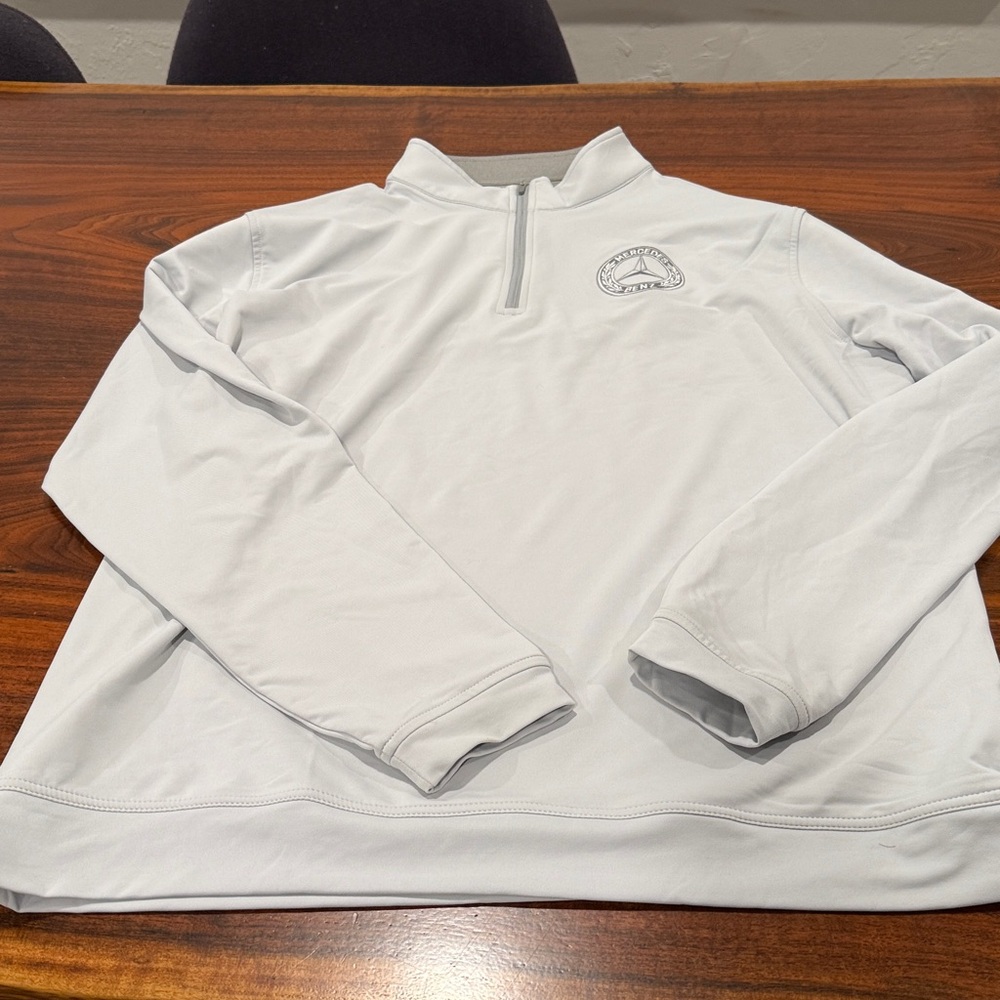 Peter Millar Light Gray Pullover - image 4